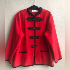 Oberwalder Womans Size 44 Jacket  Australian Traditional Coat Red